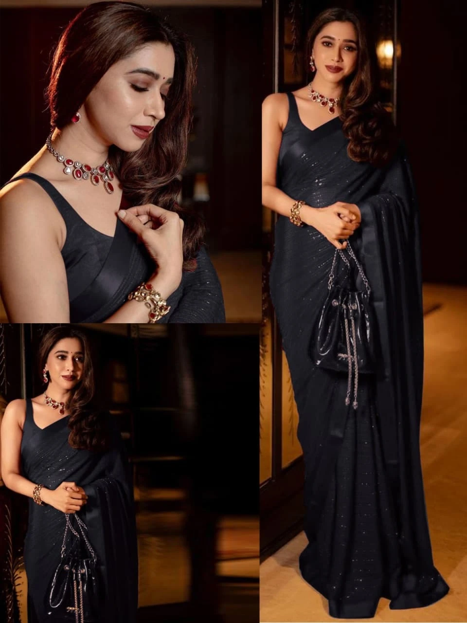 Vardan Ethnic Bt 236 Heavy Georgette Wholesale Fancy Sarees Catalog — Wholesale Sarees, MPA wholesale from Surat - Gallery Image 3